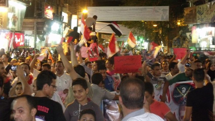 مسيرات ببني سويف تطالب بإسقاط مرسي 